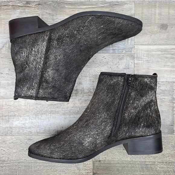 NWOT Lucky Brand Lenree2 Calf Hair Bootie - Picture 3 of 8